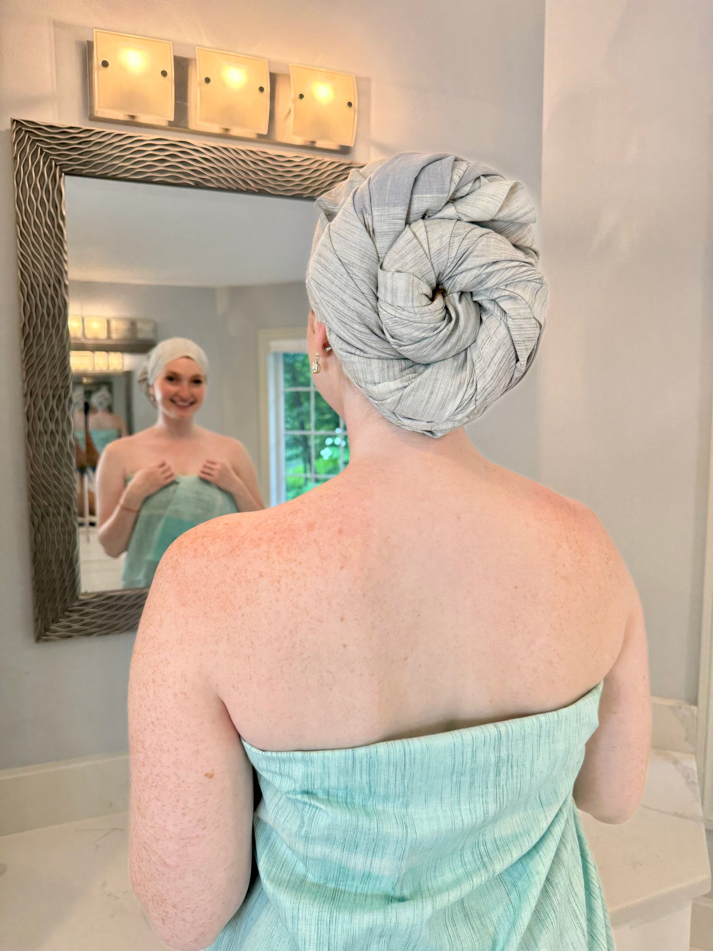 Misty Gray Bath Sheet