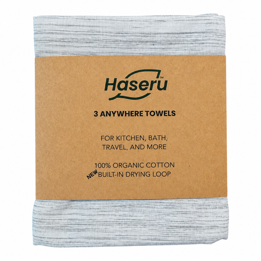 Misty Gray Hand Towels - 3 Pack