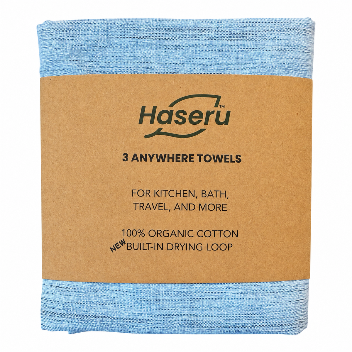 Summer Blue Hand Towels - 3 pack
