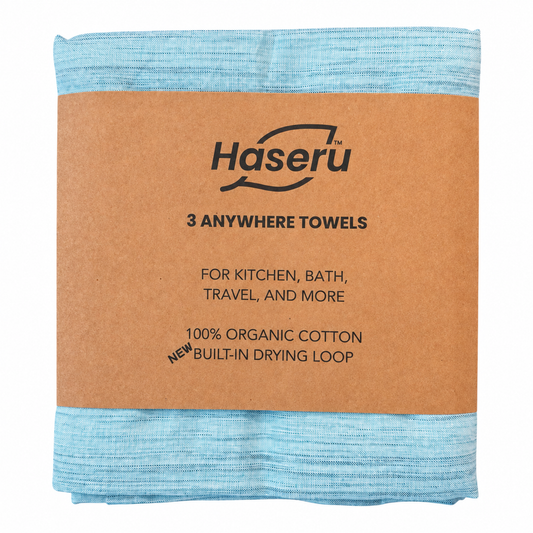 Breezy Turquoise Hand Towels - 3 Pack