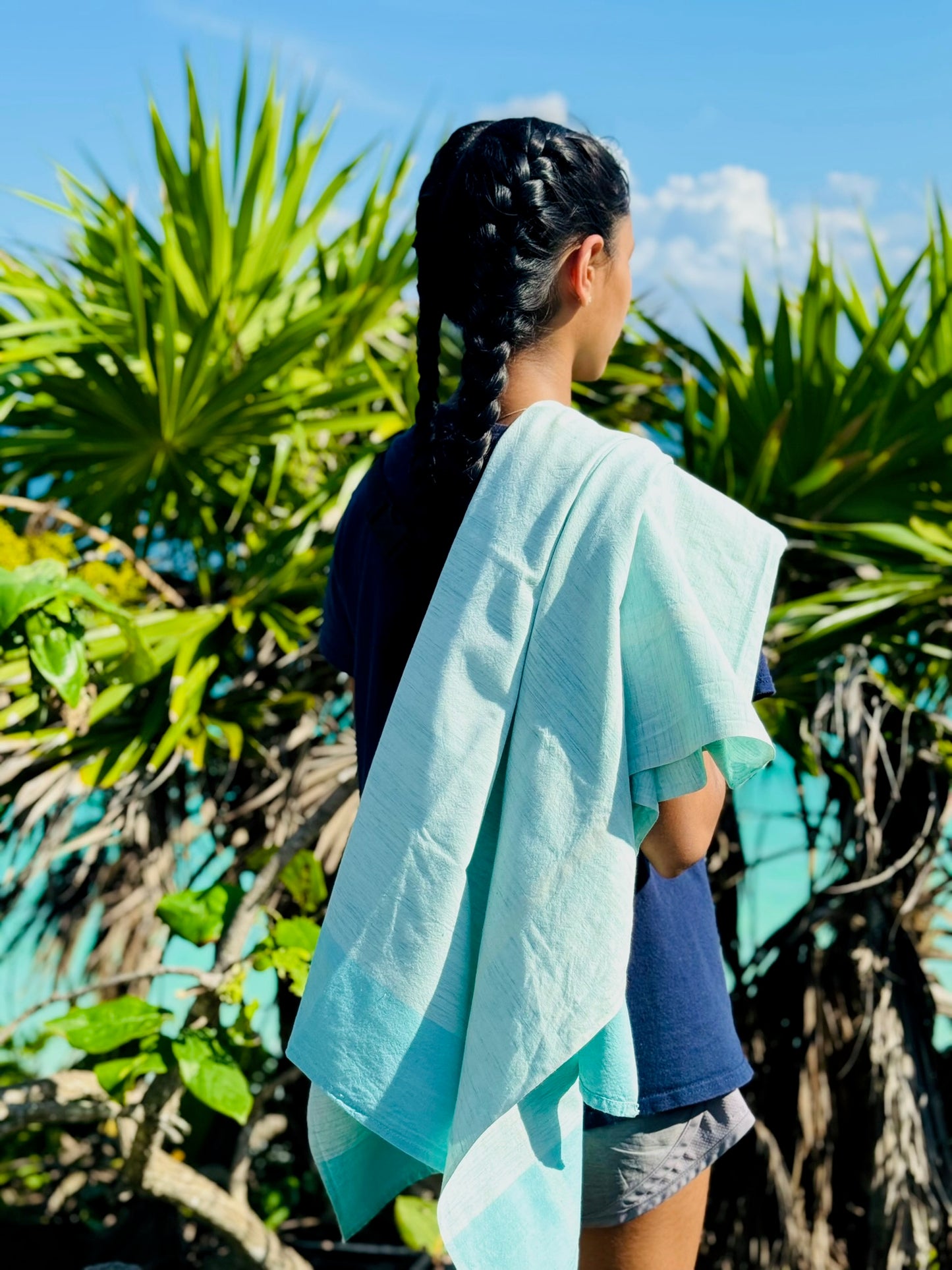 Breezy Turquoise Bath Sheet